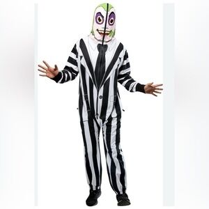 NWT Beetlejuice men’s one piece Halloween costume size large